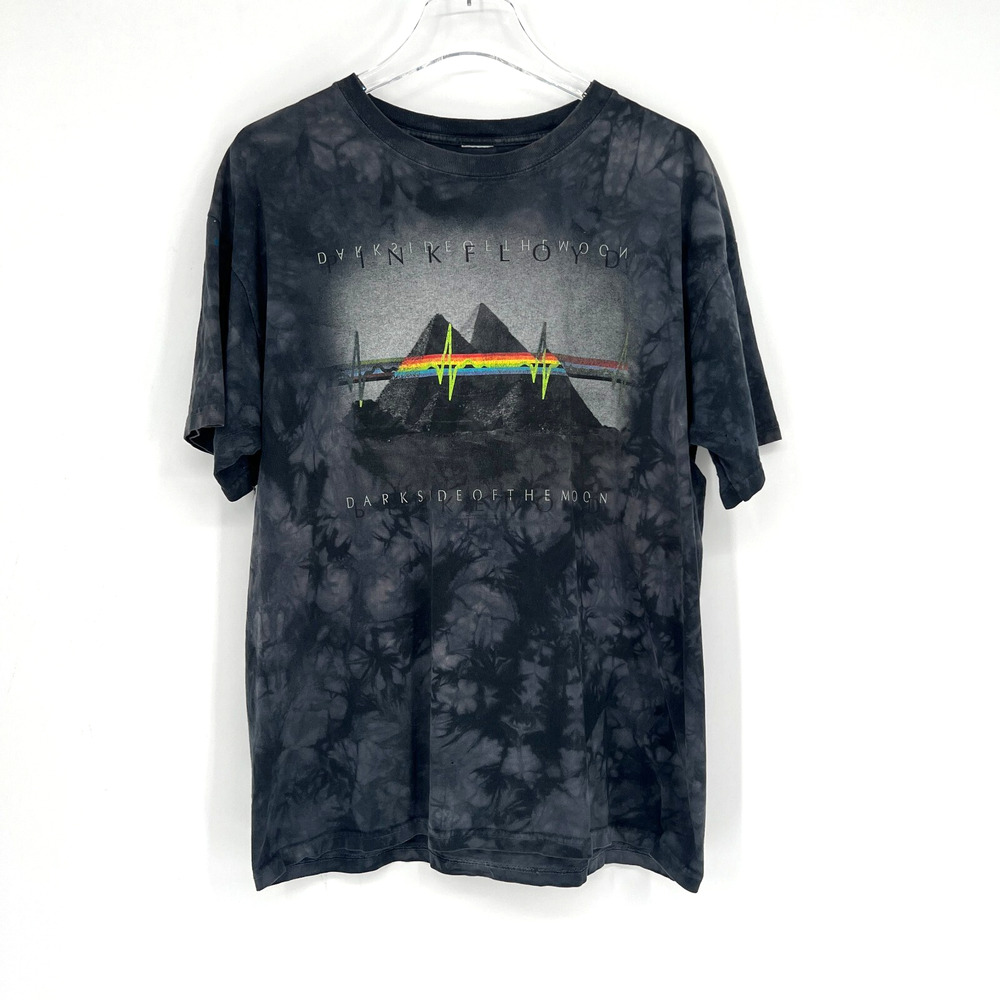 Pink Floyd Shirt Mens M Acid Wash Dark Side of The Moon Band‎ Tee